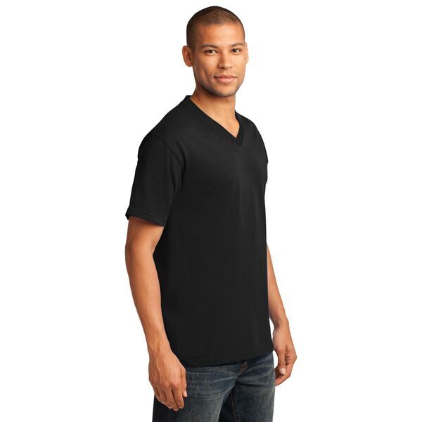 Port & Company® 100% Cotton Men's V-Neck Tee