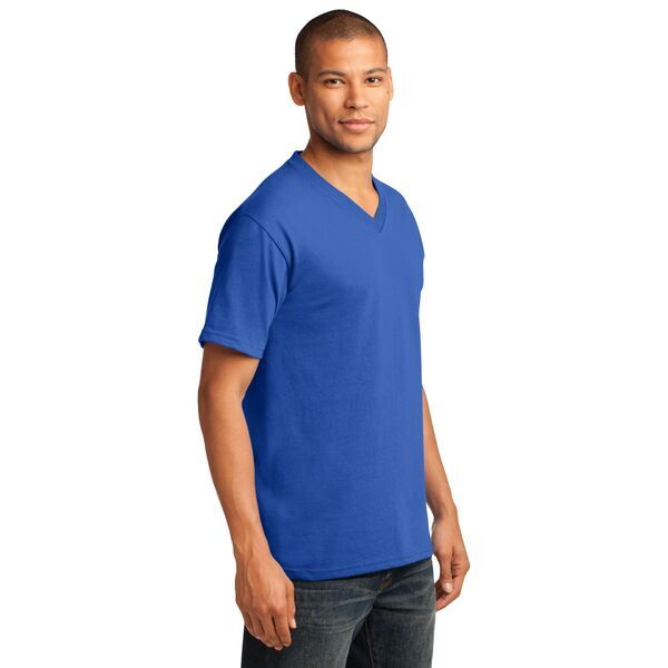 Port & Company® 100% Cotton Men's V-Neck Tee