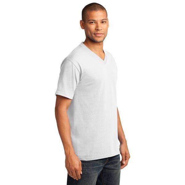 Port & Company® 100% Cotton Men's V-Neck Tee