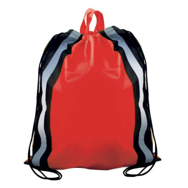 Reflective Stripe Non-Woven Backpack