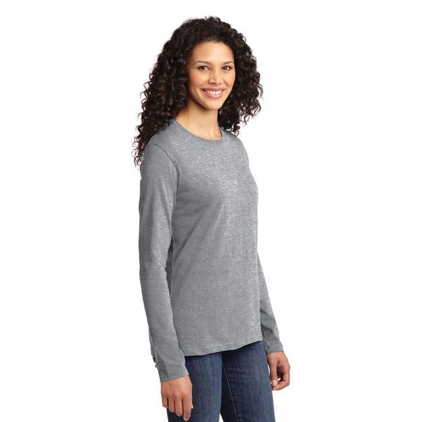 Port & Company® 100% Cotton Long Sleeve Ladies' Tee