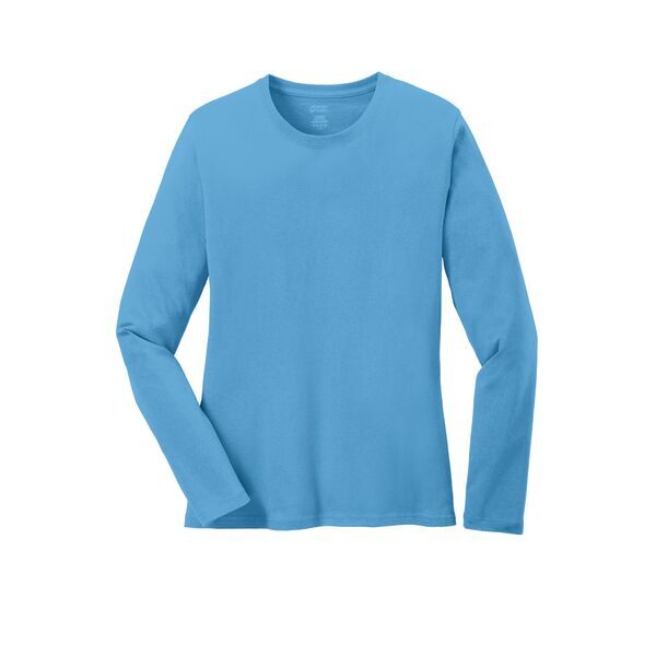 Port & Company® 100% Cotton Long Sleeve Ladies' Tee