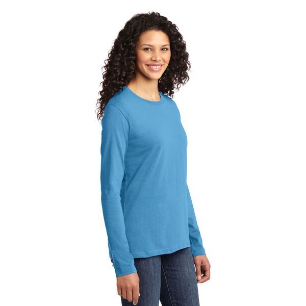 Port & Company® 100% Cotton Long Sleeve Ladies' Tee