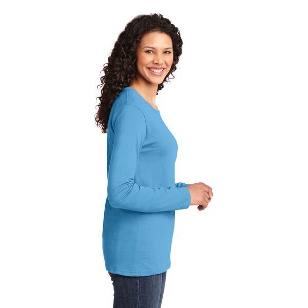 Port & Company® 100% Cotton Long Sleeve Ladies' Tee