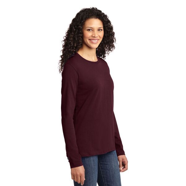 Port & Company® 100% Cotton Long Sleeve Ladies' Tee