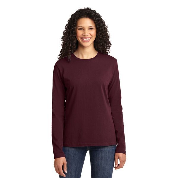 Port & Company® 100% Cotton Long Sleeve Ladies' Tee
