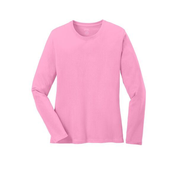 Port & Company® 100% Cotton Long Sleeve Ladies' Tee
