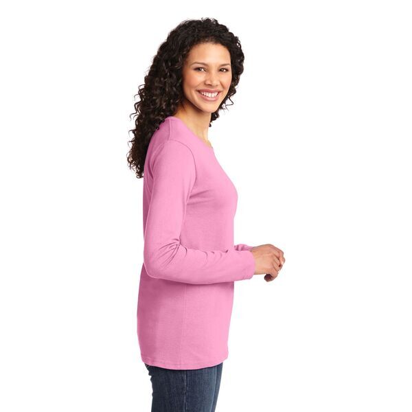 Port & Company® 100% Cotton Long Sleeve Ladies' Tee