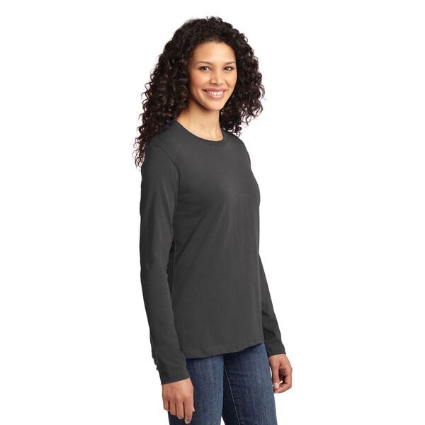 Port & Company® 100% Cotton Long Sleeve Ladies' Tee