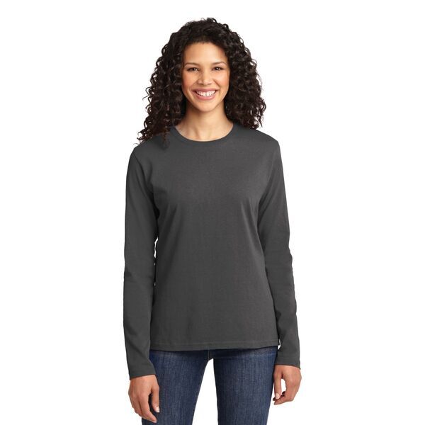 Port & Company® 100% Cotton Long Sleeve Ladies' Tee
