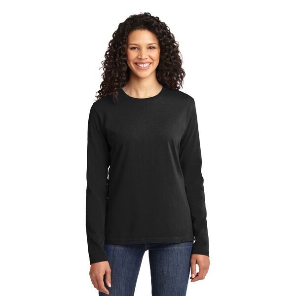 Port & Company® 100% Cotton Long Sleeve Ladies' Tee