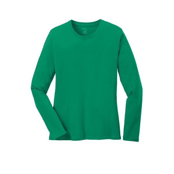 Port & Company® 100% Cotton Long Sleeve Ladies' Tee