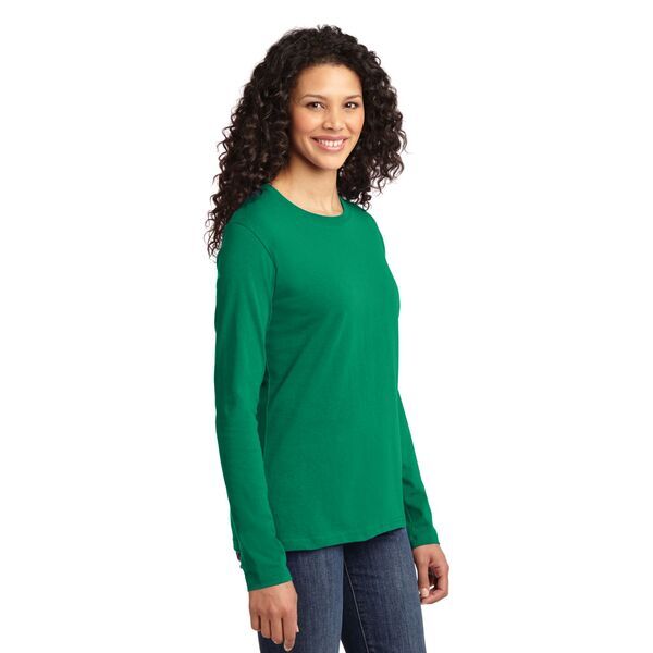 Port & Company® 100% Cotton Long Sleeve Ladies' Tee