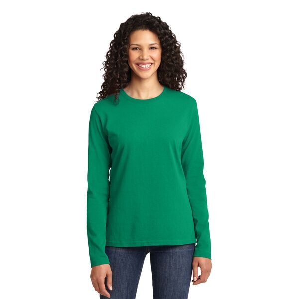 Port & Company® 100% Cotton Long Sleeve Ladies' Tee