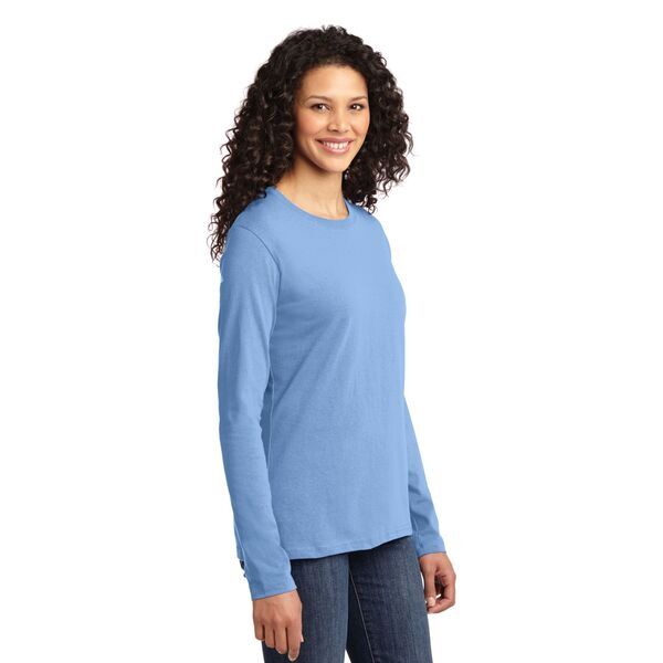 Port & Company® 100% Cotton Long Sleeve Ladies' Tee