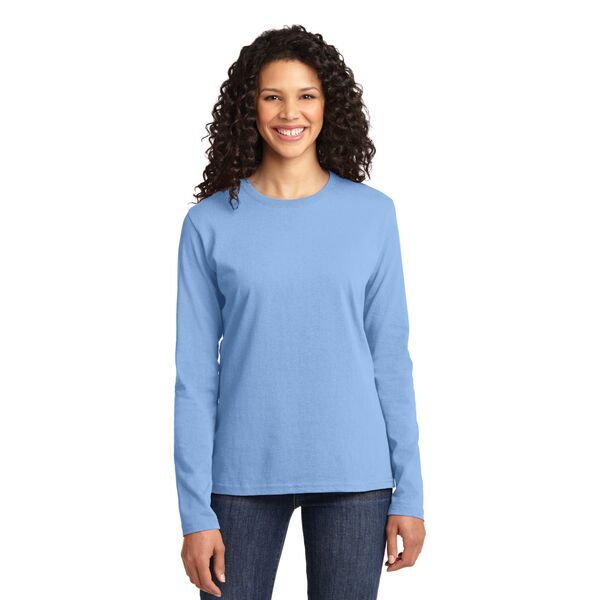 Port & Company® 100% Cotton Long Sleeve Ladies' Tee