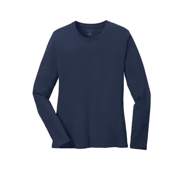 Port & Company® 100% Cotton Long Sleeve Ladies' Tee