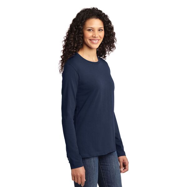 Port & Company® 100% Cotton Long Sleeve Ladies' Tee