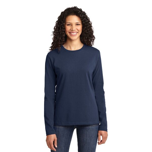 Port & Company® 100% Cotton Long Sleeve Ladies' Tee