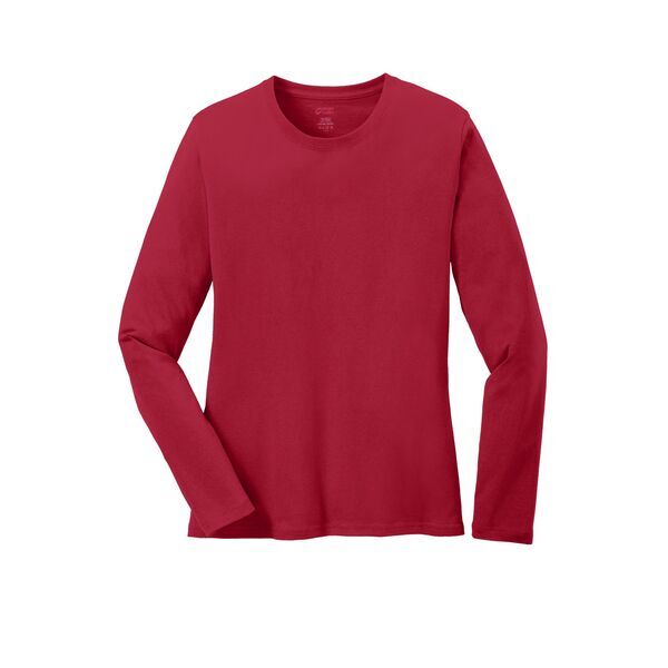 Port & Company® 100% Cotton Long Sleeve Ladies' Tee
