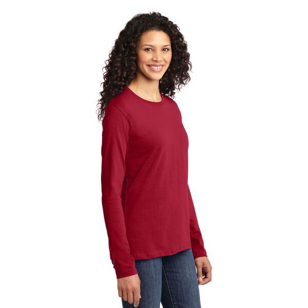 Port & Company® 100% Cotton Long Sleeve Ladies' Tee