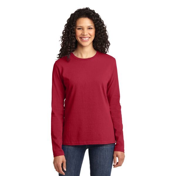 Port & Company® 100% Cotton Long Sleeve Ladies' Tee