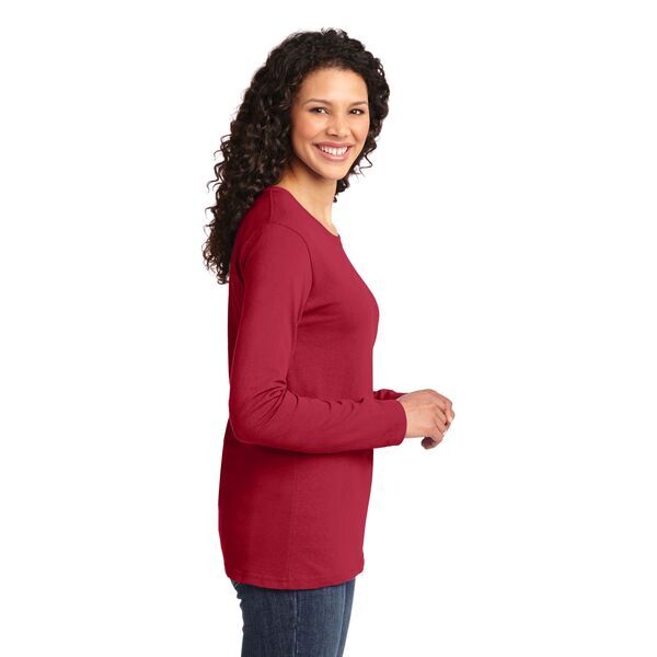 Port & Company® 100% Cotton Long Sleeve Ladies' Tee