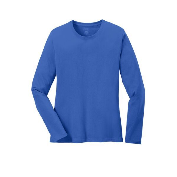 Port & Company® 100% Cotton Long Sleeve Ladies' Tee