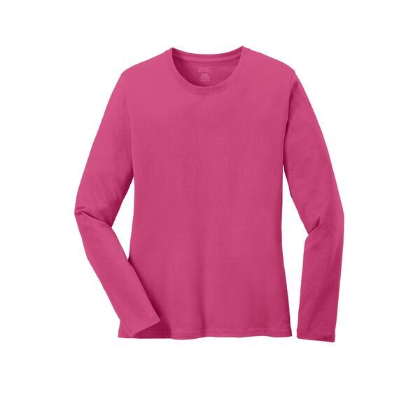 Port & Company® 100% Cotton Long Sleeve Ladies' Tee