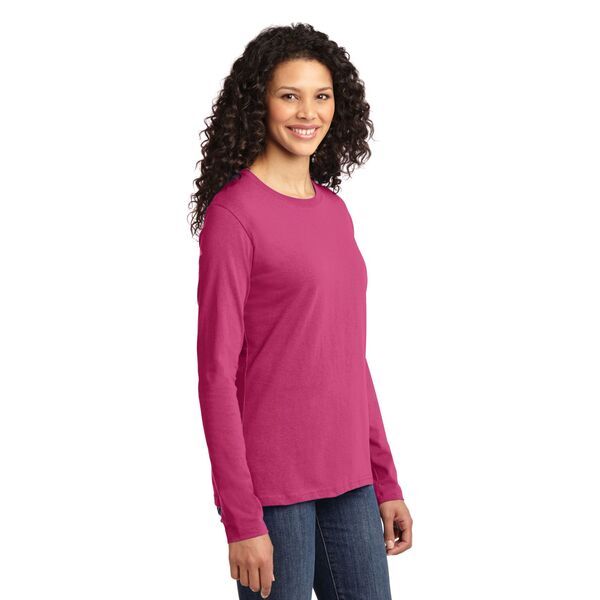 Port & Company® 100% Cotton Long Sleeve Ladies' Tee