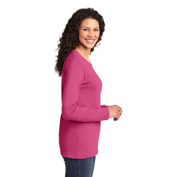 Port & Company® 100% Cotton Long Sleeve Ladies' Tee
