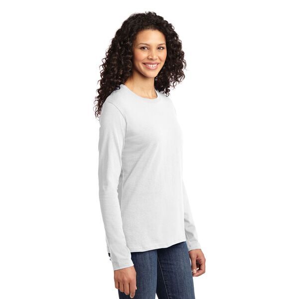 Port & Company® 100% Cotton Long Sleeve Ladies' Tee