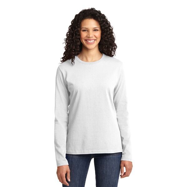 Port & Company® 100% Cotton Long Sleeve Ladies' Tee