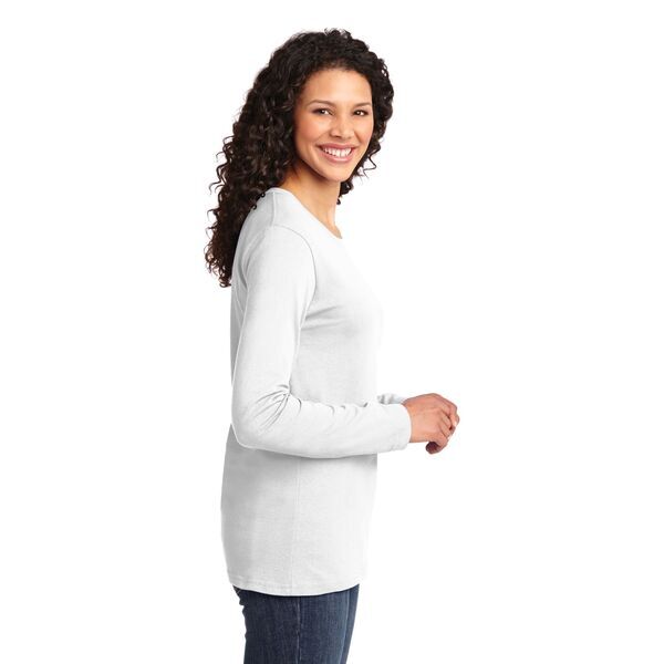 Port & Company® 100% Cotton Long Sleeve Ladies' Tee