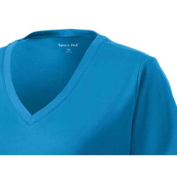 Sport-Tek® PosiCharge™ RacerMesh™ V-Neck Ladies' Tee