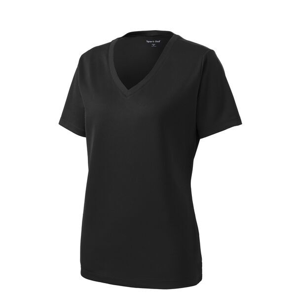 Sport-Tek® PosiCharge™ RacerMesh™ V-Neck Ladies' Tee