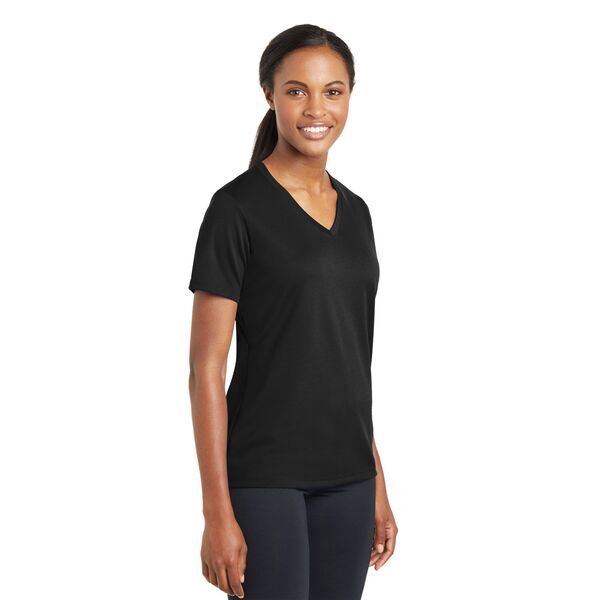 Sport-Tek® PosiCharge™ RacerMesh™ V-Neck Ladies' Tee