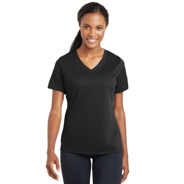 Sport-Tek® PosiCharge™ RacerMesh™ V-Neck Ladies' Tee