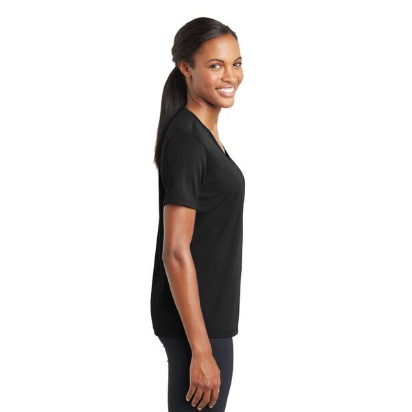 Sport-Tek® PosiCharge™ RacerMesh™ V-Neck Ladies' Tee