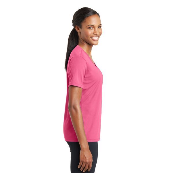 Sport-Tek® PosiCharge™ RacerMesh™ V-Neck Ladies' Tee