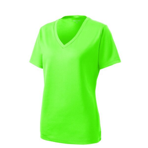 Sport-Tek® PosiCharge™ RacerMesh™ V-Neck Ladies' Tee