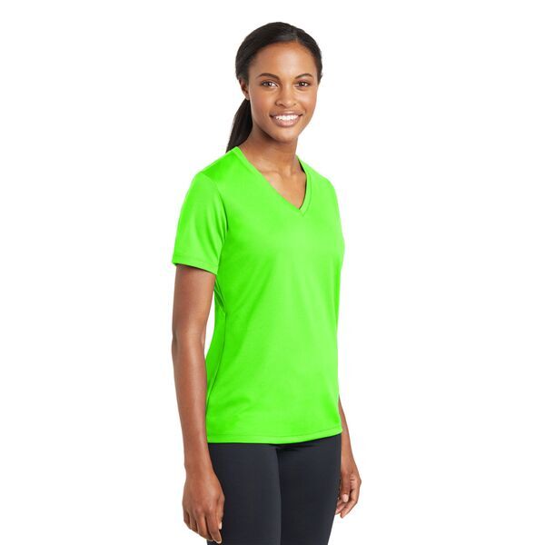 Sport-Tek® PosiCharge™ RacerMesh™ V-Neck Ladies' Tee