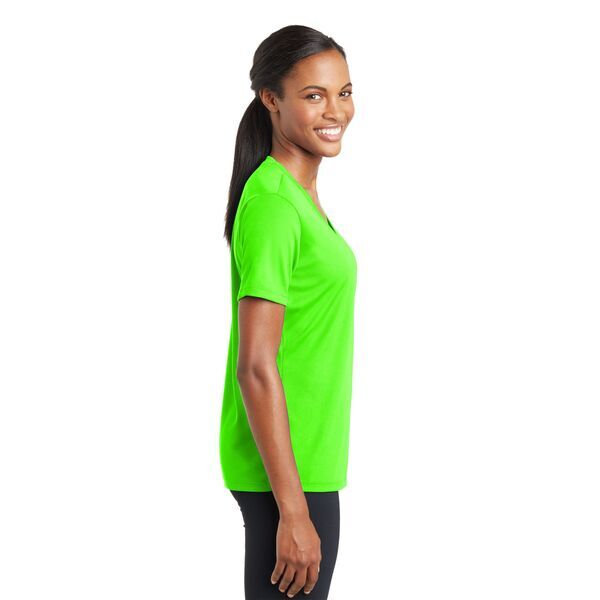 Sport-Tek® PosiCharge™ RacerMesh™ V-Neck Ladies' Tee