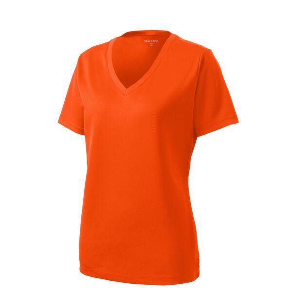 Sport-Tek® PosiCharge™ RacerMesh™ V-Neck Ladies' Tee