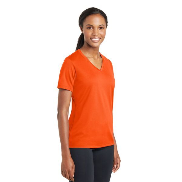 Sport-Tek® PosiCharge™ RacerMesh™ V-Neck Ladies' Tee