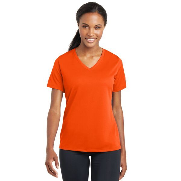 Sport-Tek® PosiCharge™ RacerMesh™ V-Neck Ladies' Tee