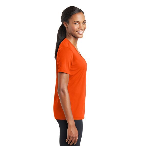 Sport-Tek® PosiCharge™ RacerMesh™ V-Neck Ladies' Tee