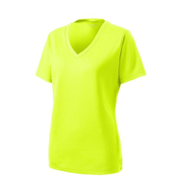 Sport-Tek® PosiCharge™ RacerMesh™ V-Neck Ladies' Tee