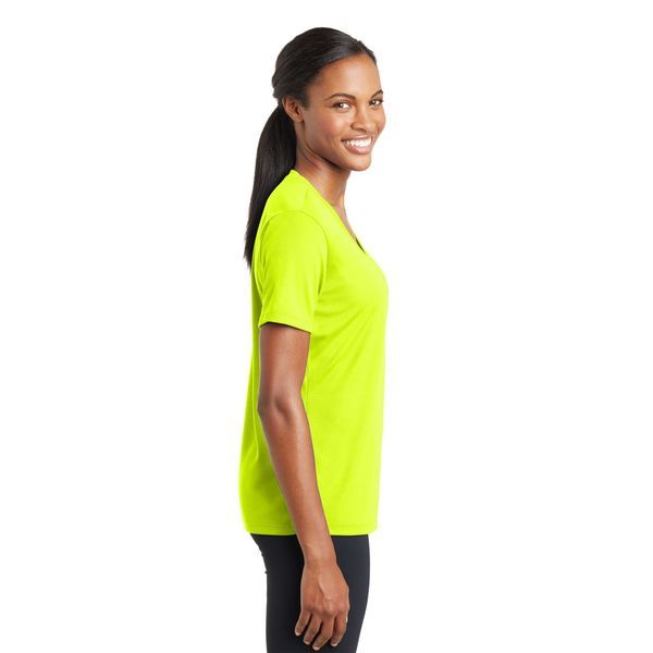 Sport-Tek® PosiCharge™ RacerMesh™ V-Neck Ladies' Tee