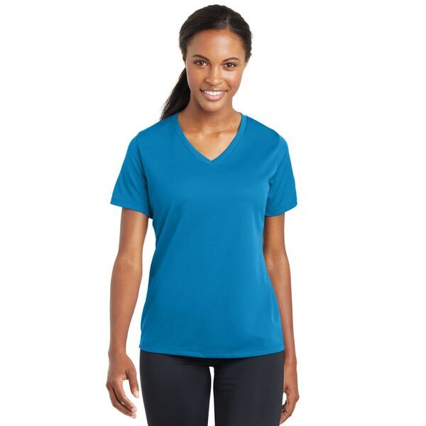 Sport-Tek® PosiCharge™ RacerMesh™ V-Neck Ladies' Tee